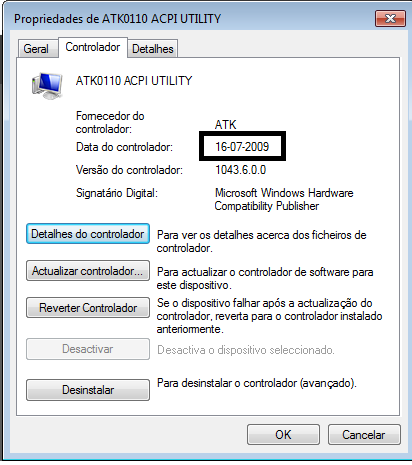 what is atk0110 acpi utility driver